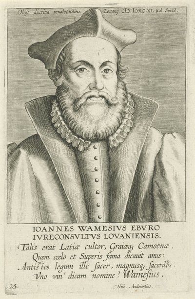 Portrait of Johannes Wamesius by Workshop of Philip Galle